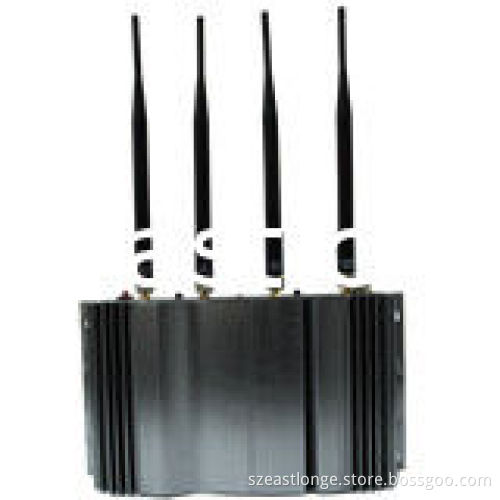 3g Cdma Cell Phone Signal Jammer Blocker With Remote Control And 4 Antenna